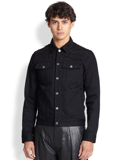 je reviens givenchy|black givenchy jean jacket men.